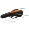 Mountain Road Bike, Comfortable Bike Seat Saddle Soft Orange Seat