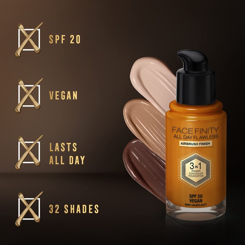 Max Factor Facefinity 3-in-1 All Day Flawless Foundation SPF 20,