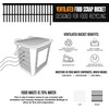 BioBag Kitchen Counter Food Scrap Bin and Compostable Bag Kit