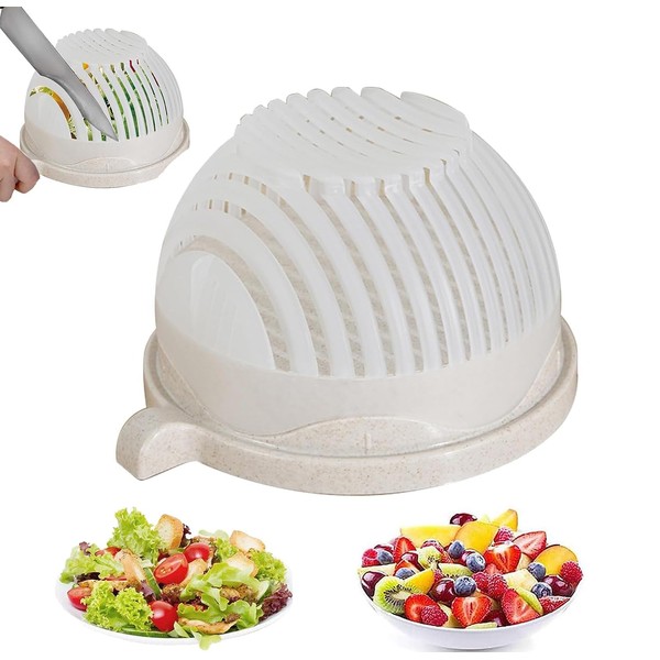 Snap Salad Cutter Bowl 5 in 1 Multifunctional Quick Fresh