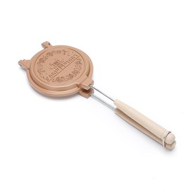Lidzopas Sandwich Maker Pan,Non-Stick Grilled Cheese Maker Round Shape Sandwich Maker Pan for Breakfast Pancakes Omelets Gold One