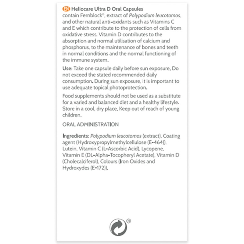 Heliocare® Ultra-D Capsules (30 Capsules) Vitamin D Supplements | Extra