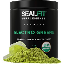 SEALFIT ElectroGreens - USDA Organic Superfood & Electrolyte Powder - 25+ Superfoods for Energy, Hydration, and Wellness - Inspired by Former Navy SEAL Mark Divine