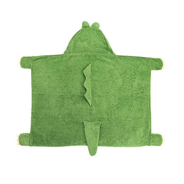 Jnday Baby Hooded Towel, 100% Terry Towelling Cotton, Baby Bath Towel with Hood 76 cm x 76 cm, olive