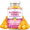 Purify Life Sugar-Free Rhodiola Rosea Gummies (1500mg/Serving) Cortisol Detox & Adrenal Support Supplement - Adaptogenic Rhodiola for Mood, Motivation, Stamina & Performance, Non-GMO, 60 Vegan Chews