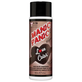 MANIC PANIC Medium Deep Brown Color Depositing Conditioner - Love Color Hair Conditioner Keeps Hair Vibrant, Nourished & Refreshed - Formulated with Shea Butter & Quinoa - Burmese Brown (8oz)