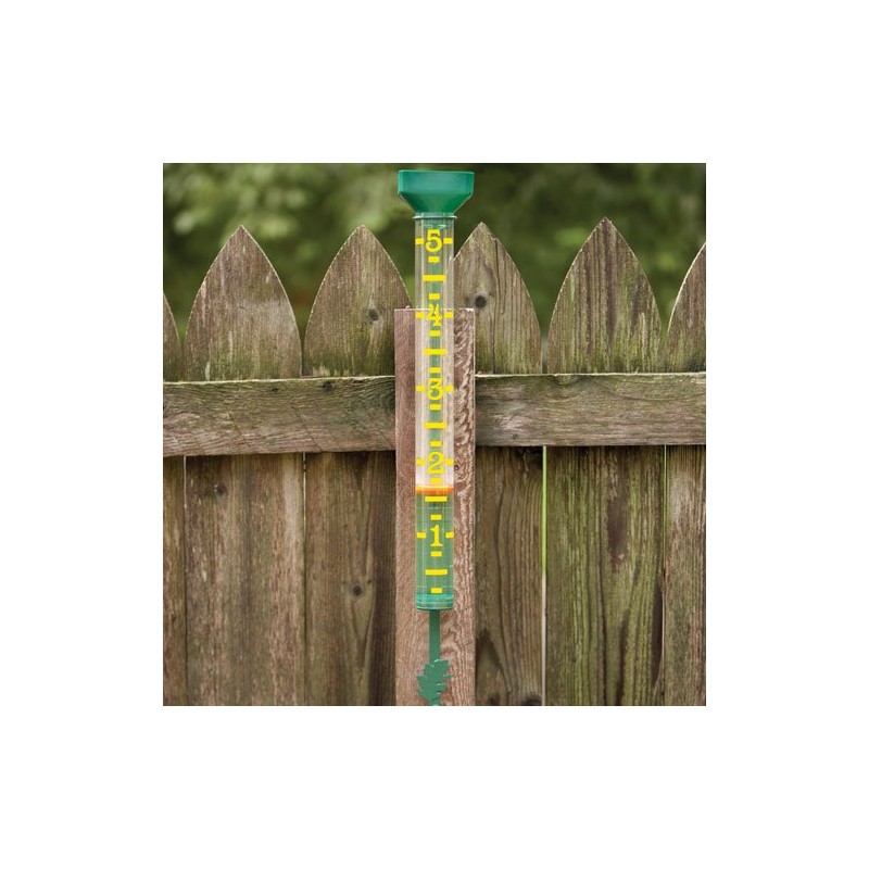 A.M. Leonard Jumbo Rain Gauge, Green, Read from 50-Foot Distance