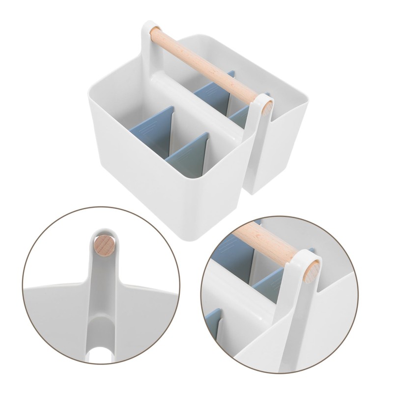 Ciieeo Portable Pen Storage Box with Handle Multi Functional Organizer