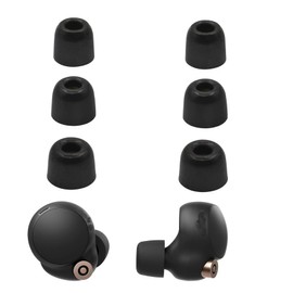SONXIAVIVO 𝟮𝟬𝟮𝟰 𝗡𝗲𝘄 𝗨𝗽𝗴𝗿𝗮𝗱𝗲𝘀 Memory Foam Ear Tips Noise Canceling Foam Ear Tip Compatible with Sony WF-1000XM4 / 1000XM5 / 1000XM3 Earbud Headphones, [Fit in Case],L/M/S Black 3 Pairs