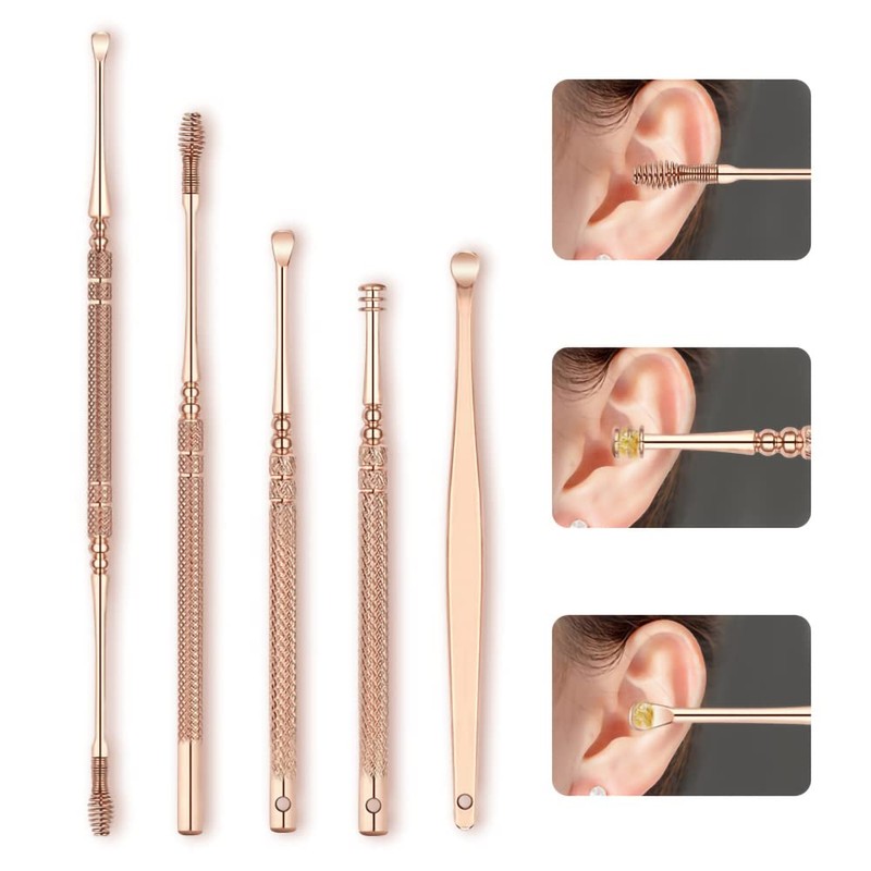 Ear Wax Removal Tool with Light, 7 Pcs Earwax Remover