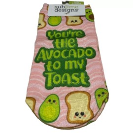 SublimeDesigns (No Shows) One Size Fits Most, You Re’ My Avocado Socks (Limited)