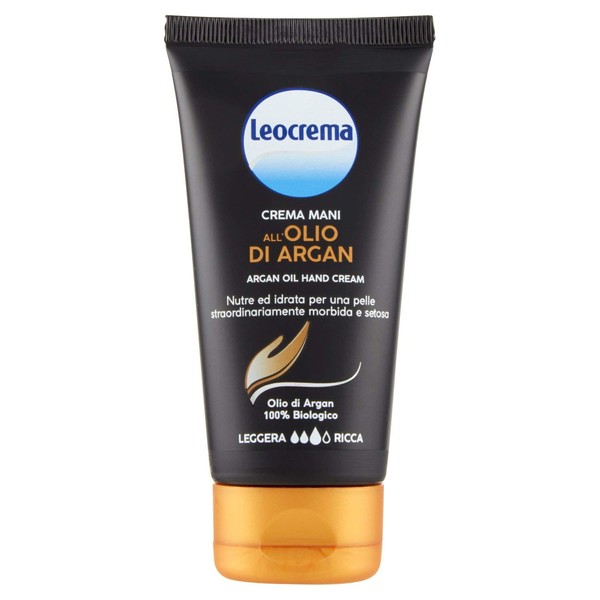 Leocrema Hand Cream with 100% Natural Organic Argan Oil Anti-Ageing