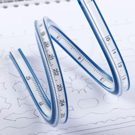 30cm Flexible Curve Ruler for Drawing and Sewing, Bendable Ruler Flexible Curve Template Ruler Measurement for Office Dividing Ruler