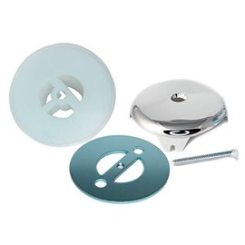 BlueVue 3 Tube Overflow Gasket Kit with overflow cover (chrome)