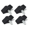 Design61 4 x Plastic Wing Screws with Threaded Bolts Steel