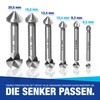 NTG Countersink Set, 6.3 - 20.5 mm, 6 Pieces, 90°