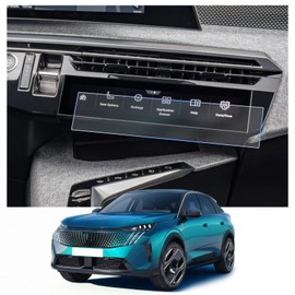 CDEFG [Pack of 2] Compatible with Peugeot E-3008 E-5008 GT Allure 2024 2025 Air Conditioning Screen Protector 4H Scratch-Resistant GPS Transparent Screen Protector Car Navigation Film Accessories