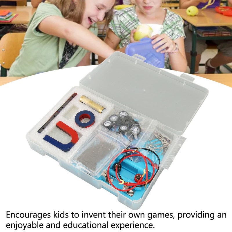 Science Magnet Set Physics Experiments Toys Kit Educational Interactive Electromagnet
