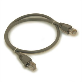 My Cable Mart 2ft Cat5E Ethernet RJ45 Patch Cable  Stranded  Snagless Booted  GRAY