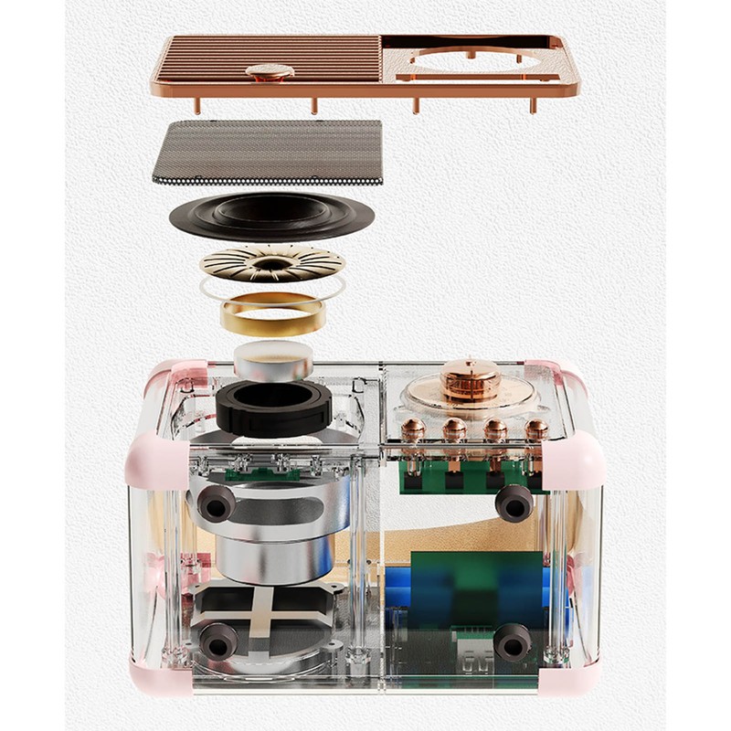 Bluetooth Speaker Compact Portable Retro Look HIFI Stereo Sound Multifunctional