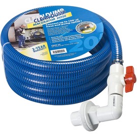 Clean Dump (CDHV-20) 20 Foot Length Discharge Hose with Drip Proof Valve