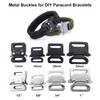 Paracord Bracelet Buckles 2 Pack Metal Side Quick Release Tactical