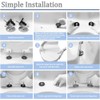 MUU Universal Toilet Seat Bolts and Screws,Quick Release Top Hinge