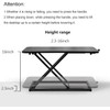 Raathionty Standing Desk Converter Adjustable Height,Keyboard Riser for Stand Up