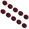 10 x Red Round Circular Reflectors for Driveway Gate Fence