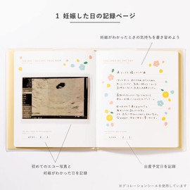 Iroha Publishing Maternity Album Echo Photo Album Simple Maternity Album 【beige pink】 Maternity Pregnancy Childbirth Growth Record L-GMA-01