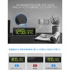 SPuRuiMaK Alarm Clock, Digital Calendar, Temperature, Humidity, Snooze Function, Dimmable,