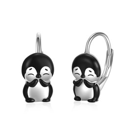 YAFEINI Penguin Jewellery Gifts 925 Sterling Silver Penguin Stud Earrings Penguin Jewelry for Women Girls Christmas Gifts