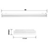 FAITHSAIL 4FT LED Wraparound Light 60W LED Office Lights, 7200lm,