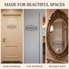 Bathroom Door Wall Sticker, Removable English Letter Signs, Decorative Decal