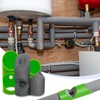 GDGJWL 6PCS Pipe Insulation Cutting Guide， Molded Foam Pipe Cutter