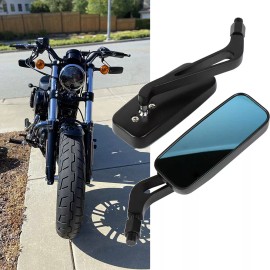 KEEPDSGN For Honda Shadow 1100 800 750 700 Motorcycle Rectangle Rear View Mirrors Black