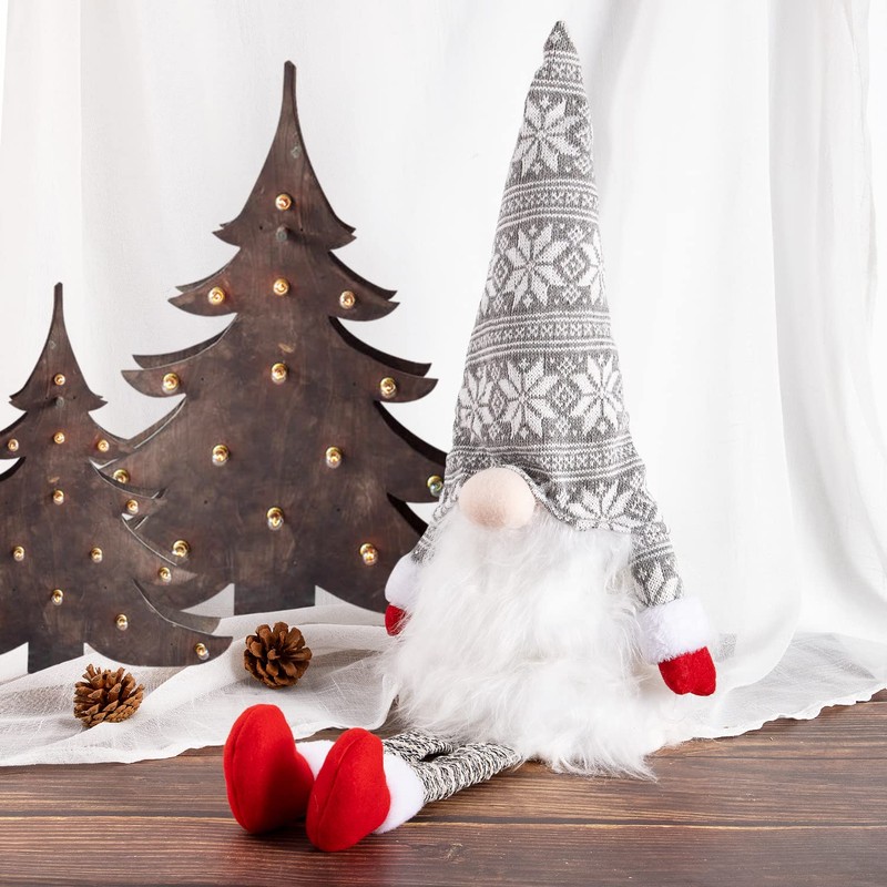 Lanpn Christmas Tree Topper Large Tomte Gnome Santa Ornaments 23