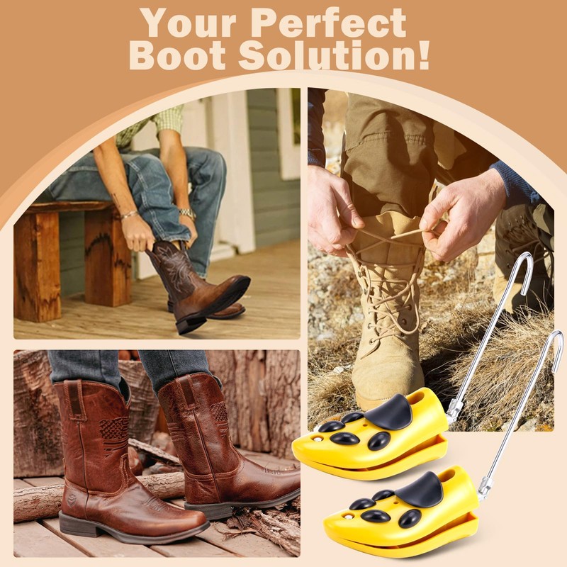 Exshoiu Shoe Boot Stretcher for Cowboy Boots, Boot Expander for