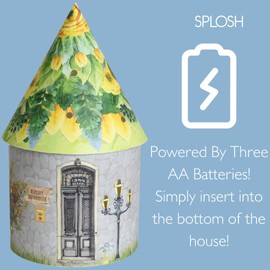 Splosh Light Up Fairy House - Blossom Showdancer. Natural and Subtle Led Lighting to Brighten Up Darker Rooms and Shine Light for Kids. Charming Bedside Lamp and Bedroom Decor.