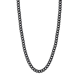 Chain Necklace Stainless Steel Black Women Girls Link Chains 3mm 26 inch Hip-Hop Man Jewelry