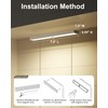 SZOKLED Under Cabinet Lights, 20LED Under Cabinet Lighting Rechargeable, Remote