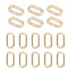 14K Gold Filled Oval Spring Clip Carabiner Jewelry Clasps Necklace