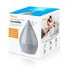 Crane Ultrasonic Teardrop Cool Mist Humidifier, Large 1 Gal Tank,
