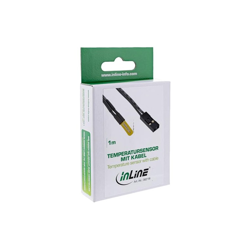 InLine® Temperature sensor, InLine®, with cable, 1m