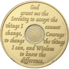 10 Year AA Medallion Camo Gold Plated Anniversary Chip Camouflage Color