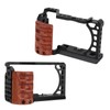 Aluminum Alloy Camera Cage with Wooden Handle Protective Frame with