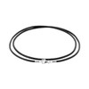 Auroris Real Leather Chain Black Thickness 2 mm with Lobster