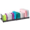 Expandable Food Container Lid Organizer,Large Capacity Adjustable 8 Dividers Detachable