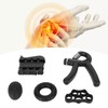 Hand Grip Strengthener Kit Elastic Silicone Skin Friendly Portable Forearm