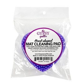 Gypsy Quilter Mat Cleaning Pad Heart Shaped 3-1/4in x 1in Irons & Accessories, Purple